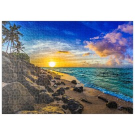 MyPuzzle Beautiful Hawaiian Sunset on the North Coast of Oahu - Premium 500 Piece Puzzle - MyPuzzle Special Collection by Puzzle Galaxy