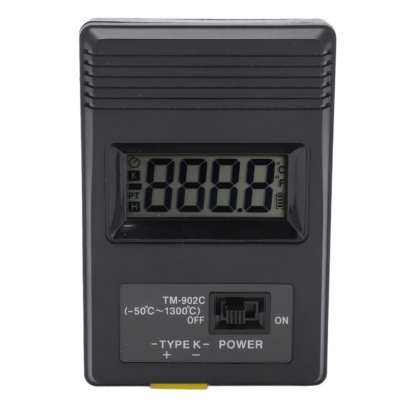 Tm‑902c Industrial LCD Display Digital Sensor Thermometer with Curved Shank