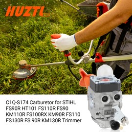 HUZTL FS 90 R Carburetor kit for Stihl FS90R FS90 FS110R FS100 KM90R KM90 FS100RX FS110 KM110R HT100 HT101 Trimmer Weed Eater C1Q-S174 Carb