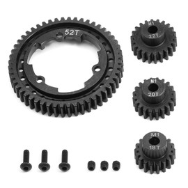 52T Spur Gear 18T 20T 22T Pinion Gears 1.0M Hardened Steel for Traxxas XMAXX XRT XO-1 Maxx E-REVO 2.0 VXL Upgrade Parts