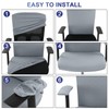 Tallew 4 Pcs Office Chair Covers Set Computer Universal Protective