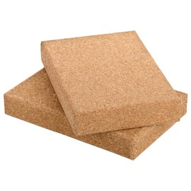 Yoga Block Narrow (Cork) - Yoga Block - 100% Natural Cork - Yoga Block Stable - Large Contact Surface - Rounded Edges - Yoga Pilates Accessories - 30 x 20 x 5 cm - Ideal for Beginners + Professionals