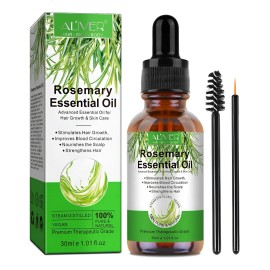Aceite Romero Crecimiento Capilar Pestañas Cejas Stock Caída de 30mL Rosemary Aliver
