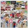 100PCS Tourism Landmark Buildings Stickers, World Buildings Stickers for Kids,