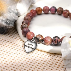 VGWON 70th Birthday Gifts Unique Inspirational for Women Happy 70th Birthday Bracelets Best Friend 70 Years Old Birthday Gifts for Women Sometimes You Forget You're Awesome
