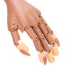 Flexible Movable False Fake Hands Nail Art Manicure Practice Hand