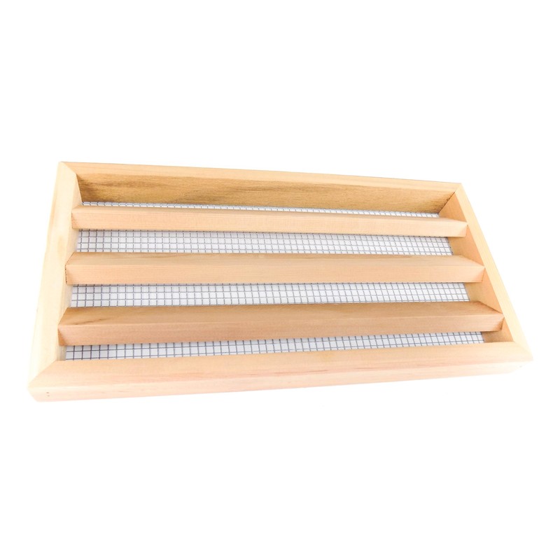 Miller Shingle Clear Cedar Foundation Vent with Louvers - 16