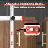 Woodworking Ruler Scribing Tool 2 In 1 Multifunctional Aluminum Alloy