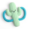 Itzy Ritzy Cactus-Shaped Baby Teether with Handles; Silicone Teether for