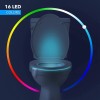 Chunace Toilet Bowl Night Light Motion Sensor, 16 Color Changing