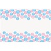 Unique 76083 Gender Reveal Plastic Table Cover, 54" x 84"