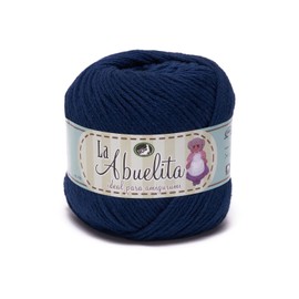 Hilaza Abuelita 100% algodón Bolsa con 5 bolitas de 50 gramos (Marino)