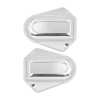 HDBUBALUS Bar Shield Rear Chrome Axle Covers Swingarm For Harley