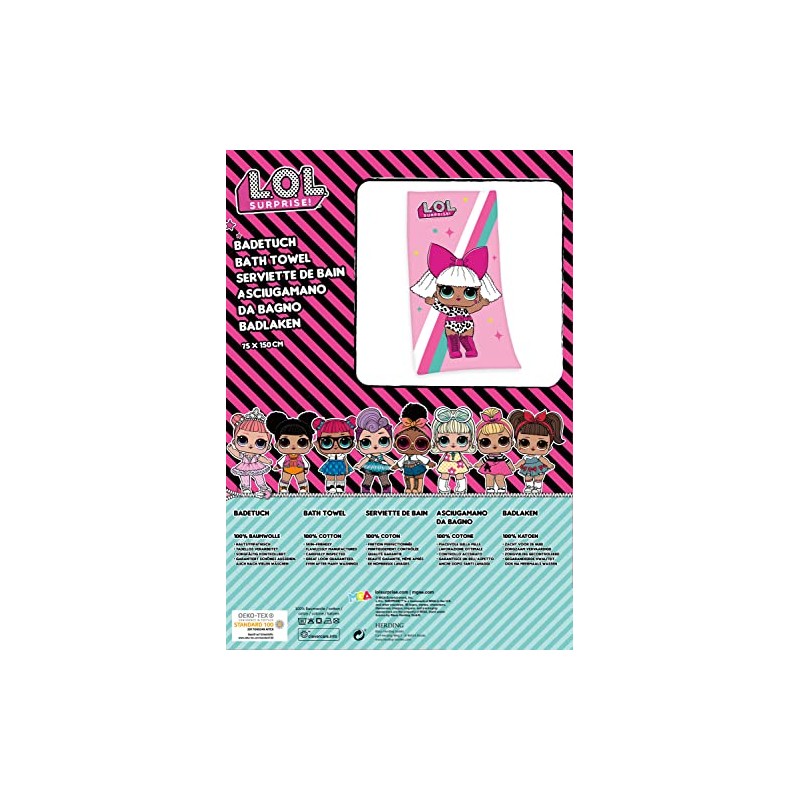 Herding Velour Towel, 100% Cotton, Multicolored, 150 x 75 cm