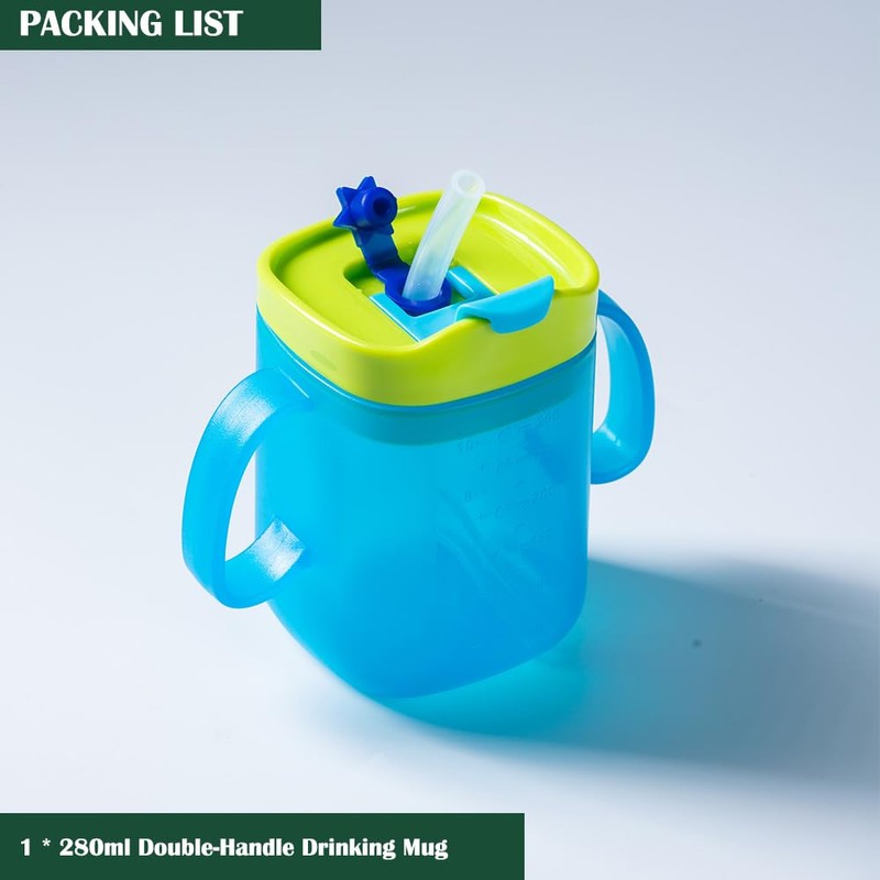 BCDHAMATE Adult Sippy Cup for Elderly – 10 oz Portable
