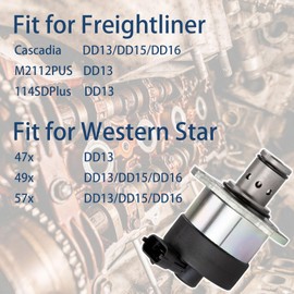 0000900069 Fuel Meter Quantity Control Valve Fit for 2007-2022 Freightliner Cascadia Colornado Western Star DDE Detroit DD13 DD15 DD16 Diesel Engines,Replace A0000900069