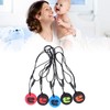 5pcs Kid Silicone Dinosaur Pattern Sensory Chewing Necklace Portable Baby
