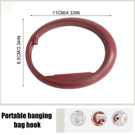 WeddHuis Table Handbag Holder Hook Foldable Non-Slip Bag Hook Holder for Handbags Table Top Bag Holder Pack of 2, pink