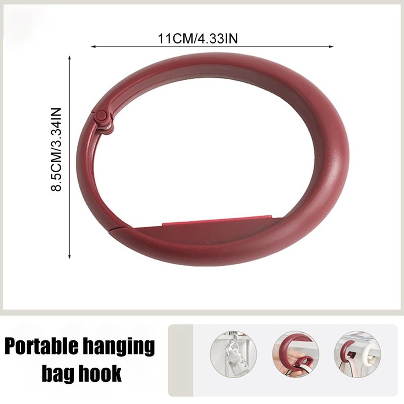 WeddHuis Table Handbag Holder Hook Foldable Non-Slip Bag Hook Holder