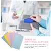 OHPHCALL 12pcs Faux Leather Craft Sheets for DIY Earrings Hair