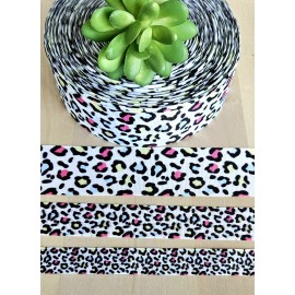 Unbranded 5/8, 7/8 & 1.5" (1 YD) Cheetah Grosgrain Ribbon Leopard Print Jungle Animal - 1 1/2"
