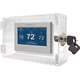 Bloqueo Termostato Con Llave Cubierta Termostato Universal Transparente Gran Para Termostato En La Pared Protección Caja Transparente Con Cerradura Combinación Protectores Restaurantes (1 Pcs)