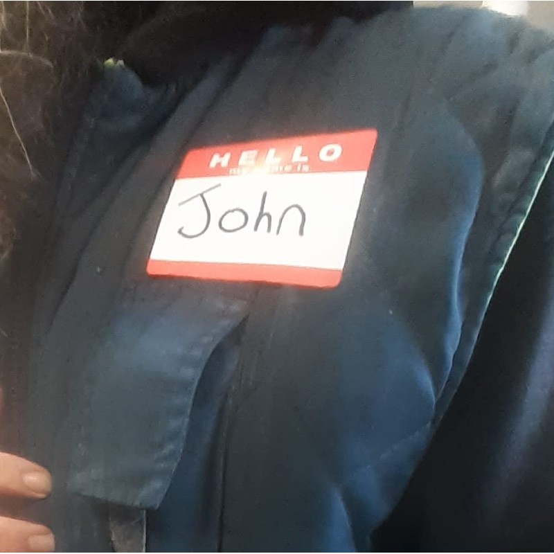 'Hello My Name is' Stickers/Name Label Tags - Red &