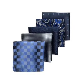 Yamoloz 5 Pack Men's Pocket Squares, Soft Hankies Premium Mens Pocket Square Handkerchiefs Set