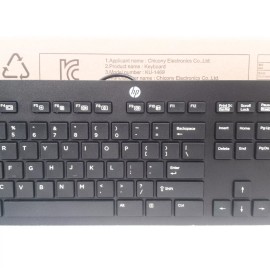 HP USB Slim Wired Office Keyboard 803181001 Model KU-1469 - Brand New