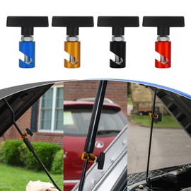 Hood Strut Clamp Hood Prop Rod Tool Up To Dia.3/8”Aluminum Alloy Lift Support Clamp With Brass Core Protection Car Hood Holder Car Hood Prop Spark Plug Gap (3 PCS GLOD)