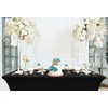 Utopia Kitchen Spandex Tablecloth 1 Pack [6FT, Black] Tight, Fitted,