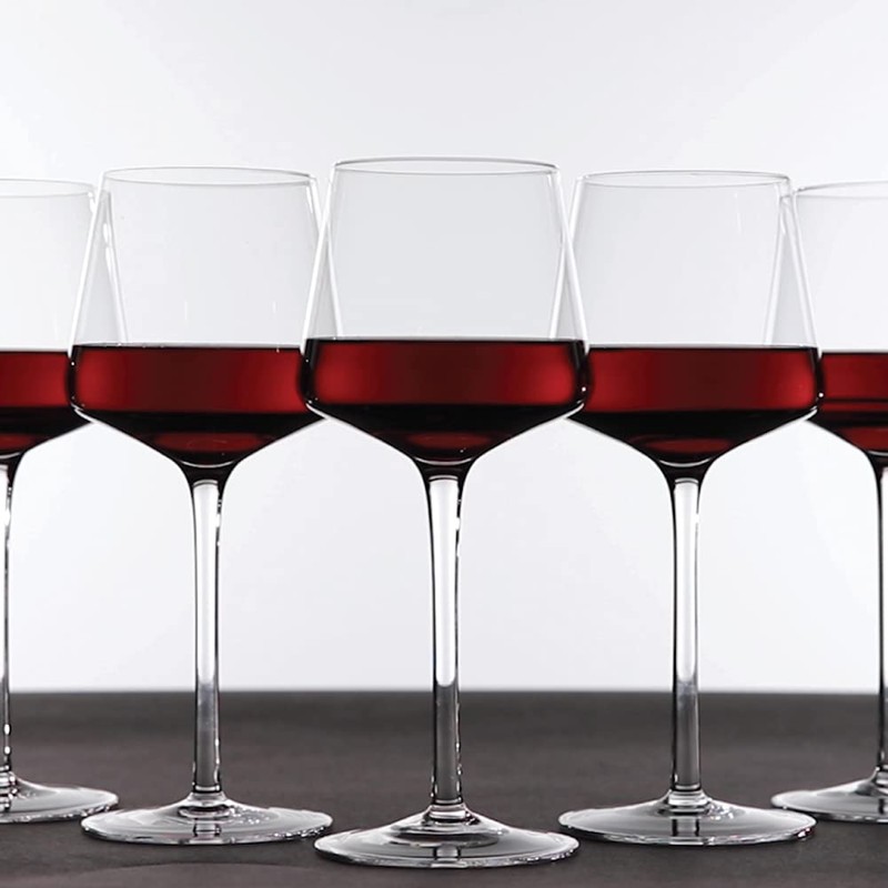 LUXBE - Crystal Wine Glasses 20.5-ounce, Set of 4 -