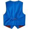 Lycody Chaleco de 3 botones para niños, Azul Real, 2