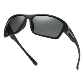 mincl Full lens Polarized Reading Sunglasses for Men Driving Running Sports Reader Square UV Protection Style Unisex (black, 1.5x)