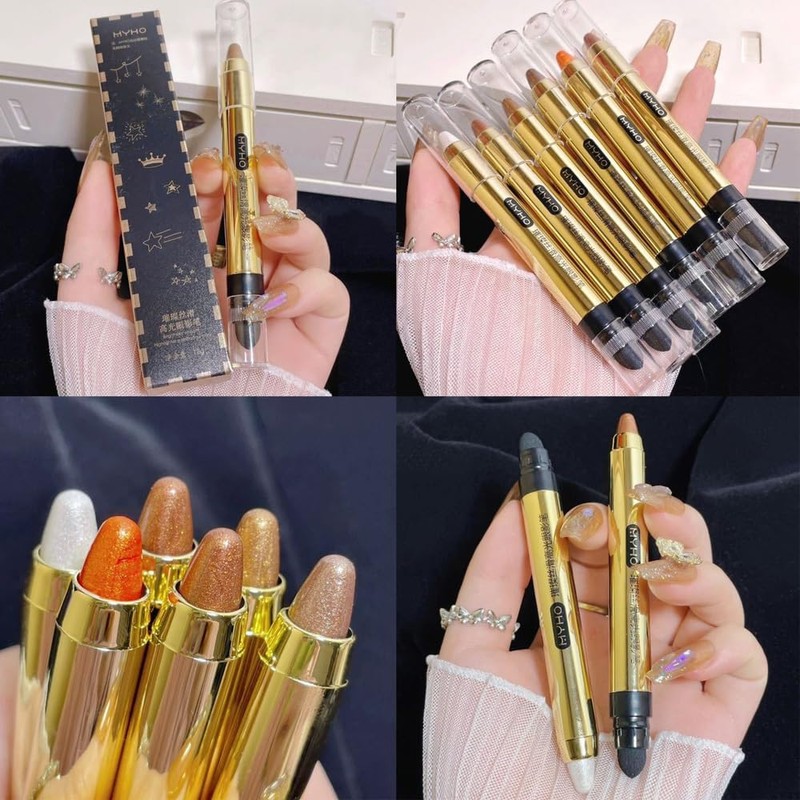 XFSRG Lidschatten Stift Doppelseitiger Lidschatten Stick Eyeshadow Stick Heller Lidschattenstift