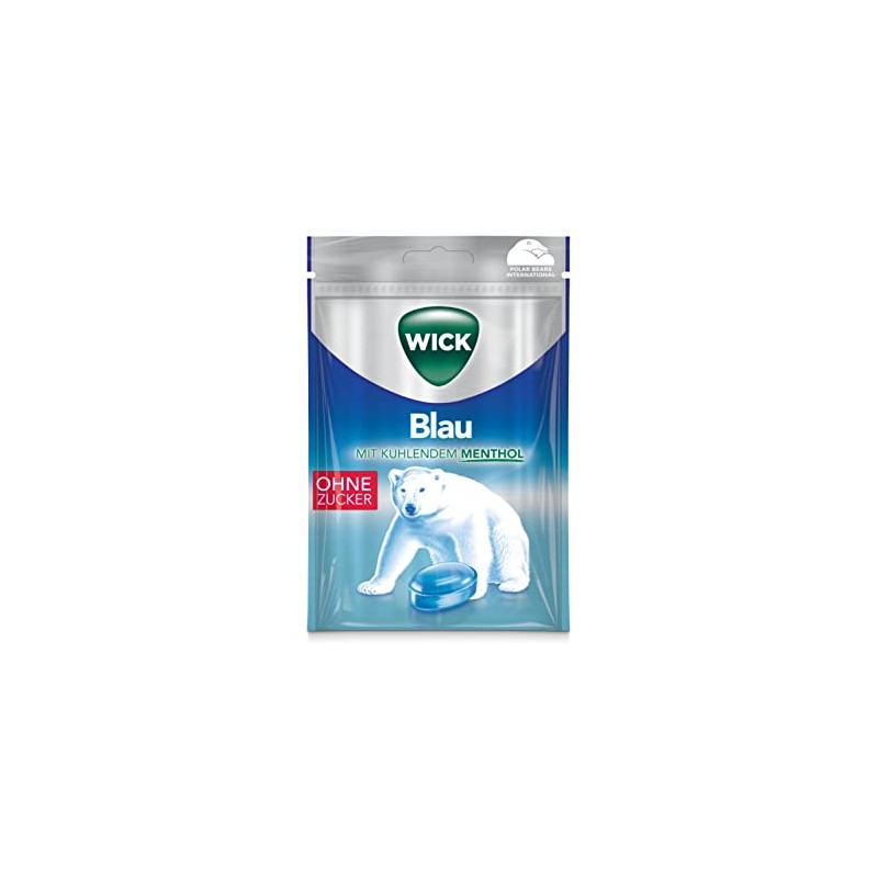WICK Blau Menthol without Sugar, 72 g