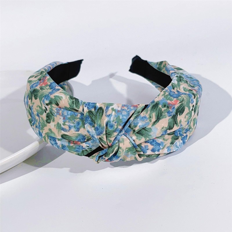 QTMY 2 Pack Flower Boho Headbands for Women Girls,Fashion Hair