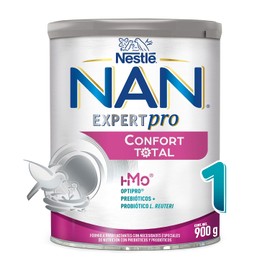 NAN 1 Expert Pro Confort Total, Fórmula Para Lactantes, De 0 a 6 Meses, Con HMO 2´FL, Prebióticos y Probióticos, Presentación en Lata de 900 g