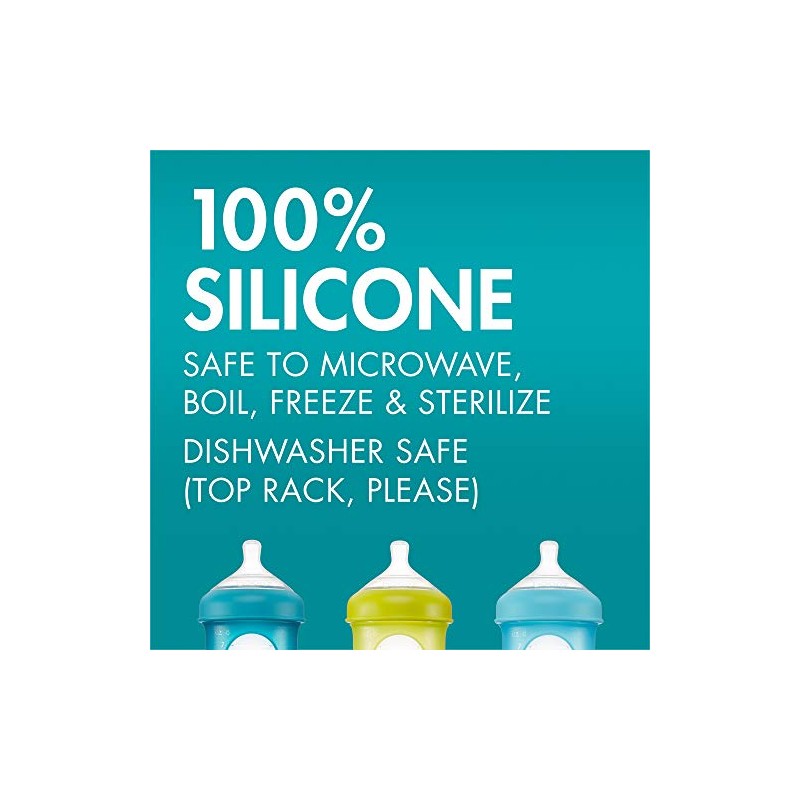 Boon Nursh - Bolsa de silicona (3 unidades), 236.59ml (8oz)