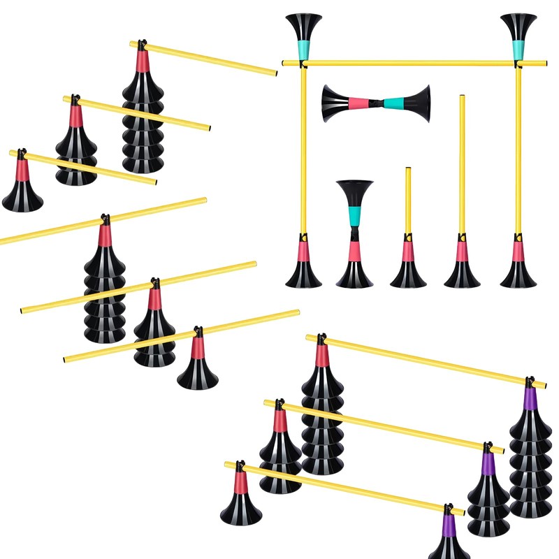 Basketball Training Cones and Agility Poles Set, 8pcs Cones with