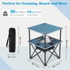 ARMOR CASTLE Folding Beach Table, Camping Table for Sand with