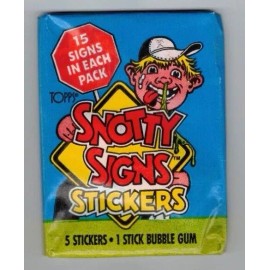 Snotty Signs Stickers Trading Card Pack