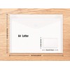 Plastic Envelopes Wallets, 8 Pcs A4 Clear Document Folder, for