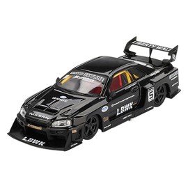 サンリッチ(Sunrich) Mini GT 1/64 Nissan LB-ER34 Super Silhouette Skyline Black (Right Handle) Finished Product MGT00844-R