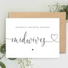 Thank you for being amazing MIDWIVES A5 Card & Kraft