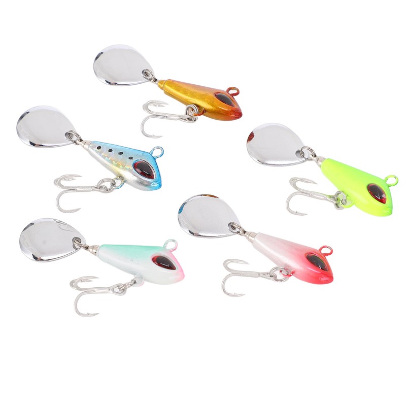 5Pcs 10g Metal Fishing Lures Baits Vib Sequins Fishing Lure