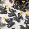 SmoothNovelty 12 Pcs Friendship Elephant Ornament Felt Christmas Ornament with