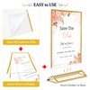 VAIIGO A5 Acrylic Sign Holder with Gold Borders, Double Sided
