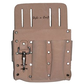 Style n Craft 94-126 5 Pocket Tool Pouch in Heavy Top Grain Leather