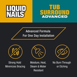 Liquid Nails Tub Surround Interior/Exterior Advanced Construction Adhesive, 10oz